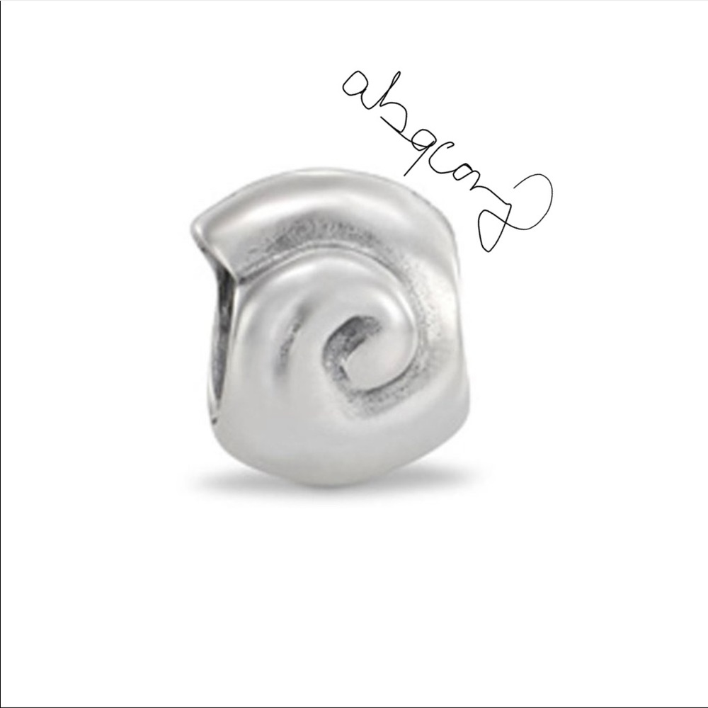 EUC Pandora 790114 Sterling Silver Nautilus Shell Charm - ULTRA RARE